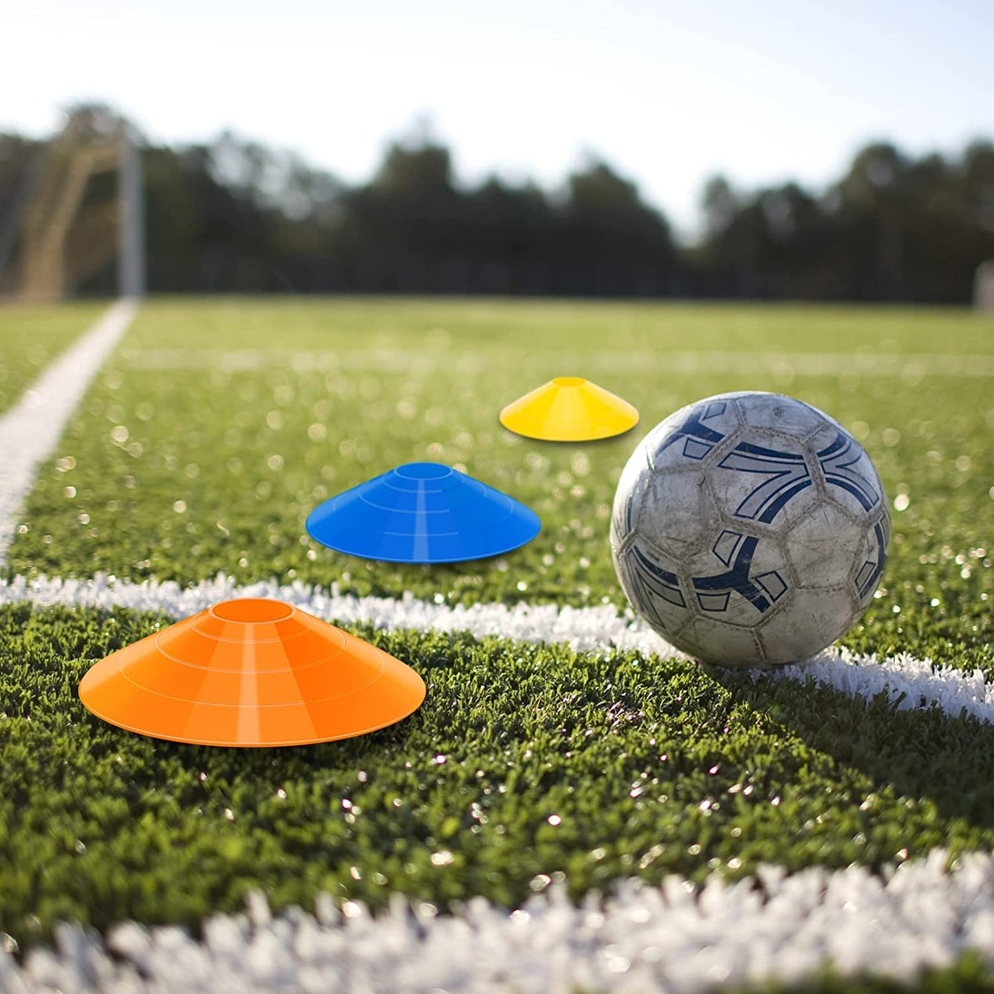 60/120 Pack Agile Soccer Cones with Portable Bags & Brackets,Sports Cones,Cones for Sports Training,Soccer Cones for Training,Soccer Training Equipment,Agile Soccer Cones Used for Football Training