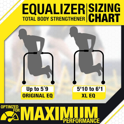 Lebert Equalizer Total Body Strengthener – Portable Dip Station for Full Bodyweight Training – Includes Hip Resistance Band & Online Coaching – Available in Standard & XL Sizes