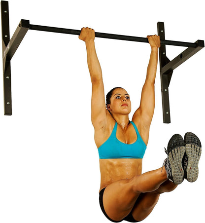 Heavy-Duty Pull-Up Bar – Ceiling or Wall Mount – Gym-Quality Steel, 600 Lb Capacity – Fits 9 Ft Ceilings