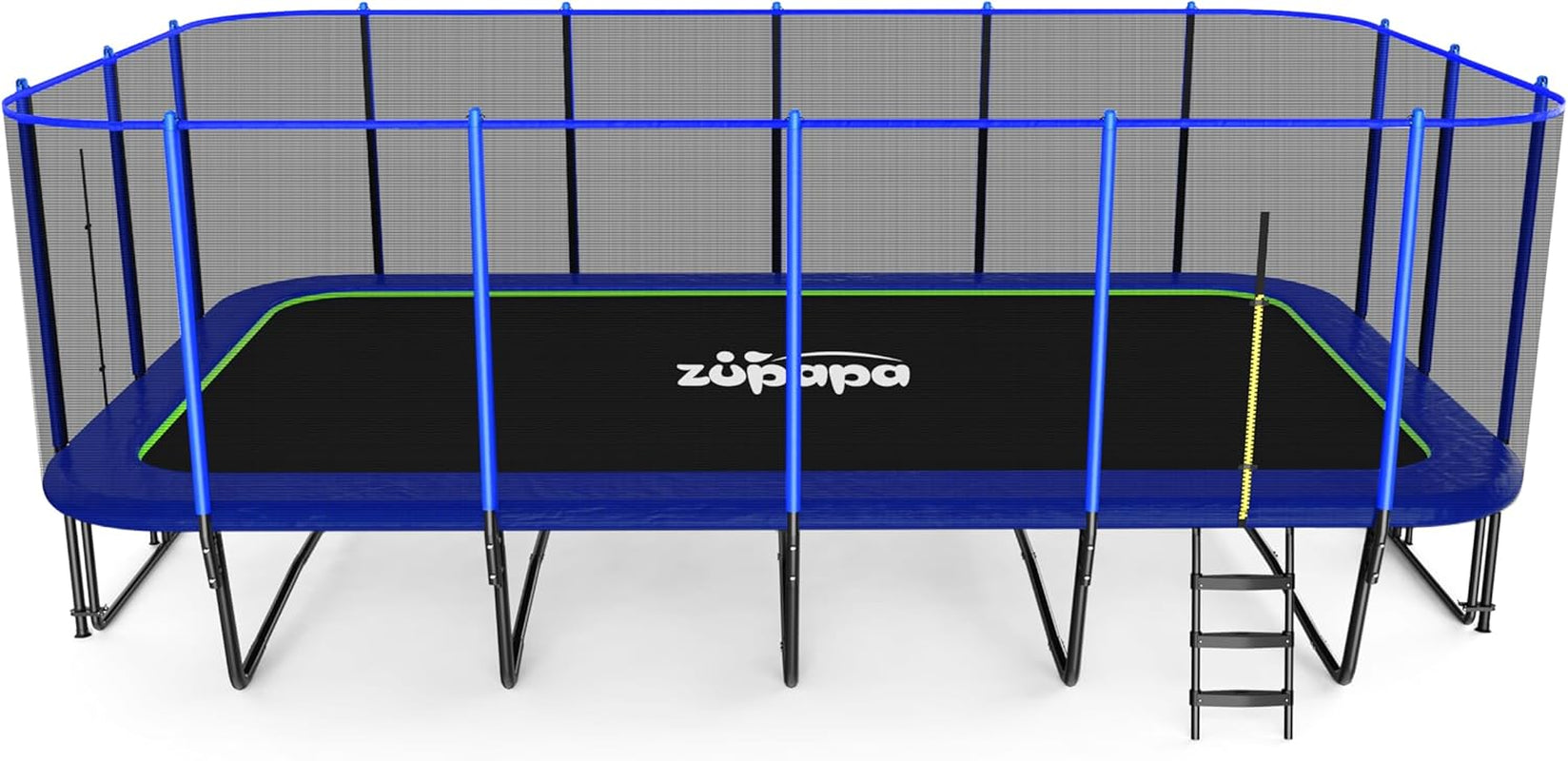 2500LBS Weight Capacity Rectangle Trampoline 13X23Ft Outdoor Square Gymnastics Trampolines with 10-Year Quality Assurance for Kids Adults Large Commercial Grade Rectangular Pro Trampoline